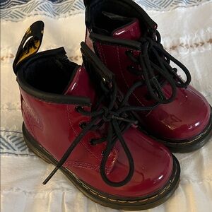 Dr. Martens toddler Cherry Red Boots